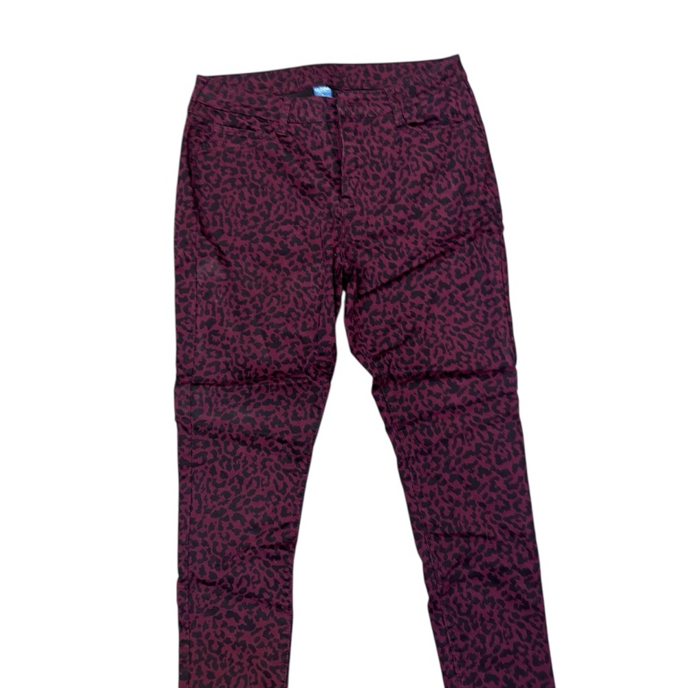 Arizona Jean Company Burgundy Leopard Leggings